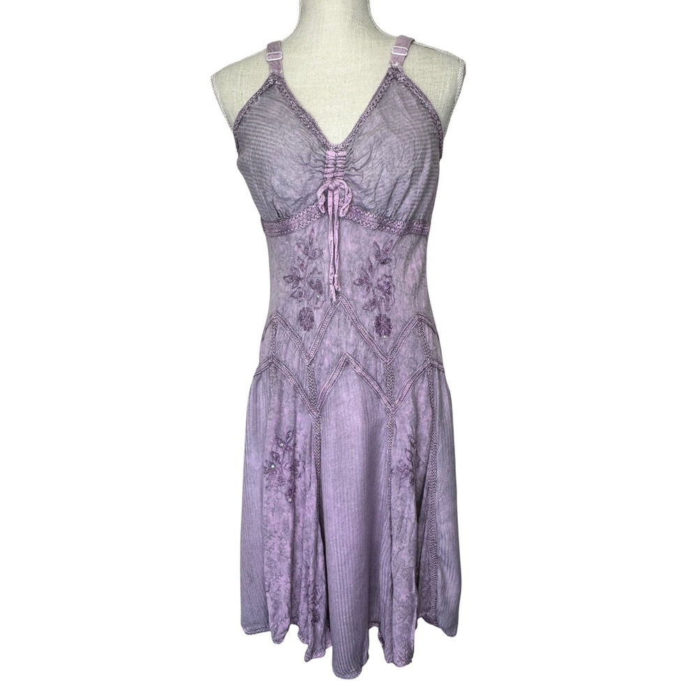 Shoreline Y2K Fairy Dress Purple Free Size Rayon
